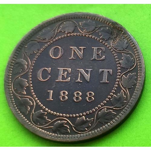 Канада 1 цент 1888 г. (Виктория) - ударчик на 1 час)