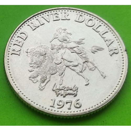 Канада (Ред Ривер) 1 доллар 1976 г. (монета, ходившая на фестивале)