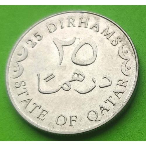 Катар 25 дирхам 2008 г. (номинал над номиналом) - корабль