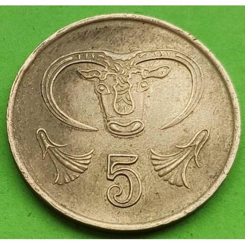 Кипр 5 центов 1987 г.