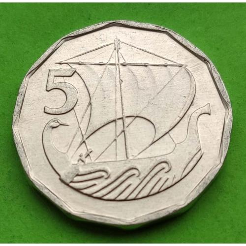 Кипр 5 милс 1982 г. (корабль) - один год выпуска