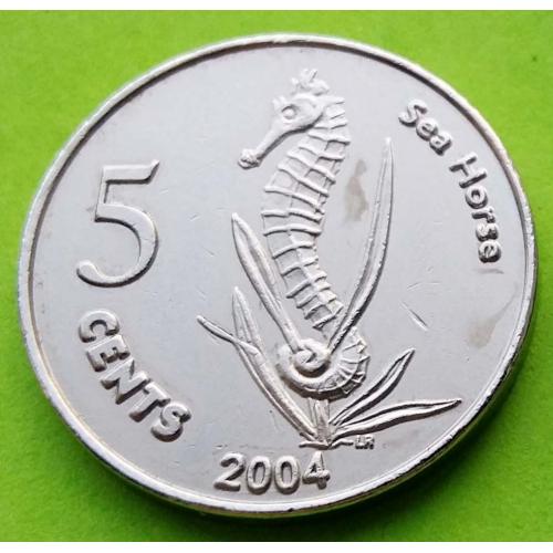 Кокосовые острова 5 центов 2004 г. - нечастая эмиссия