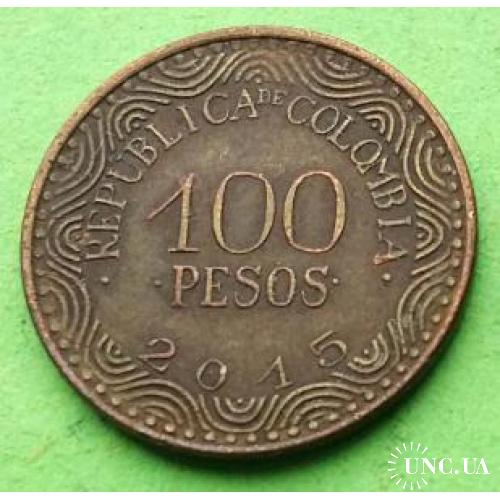 Колумбия 100 песо 2015 г.