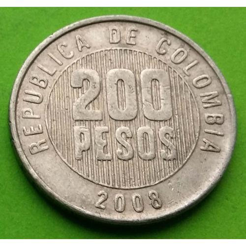 Колумбия 200 песо 2008 г. 