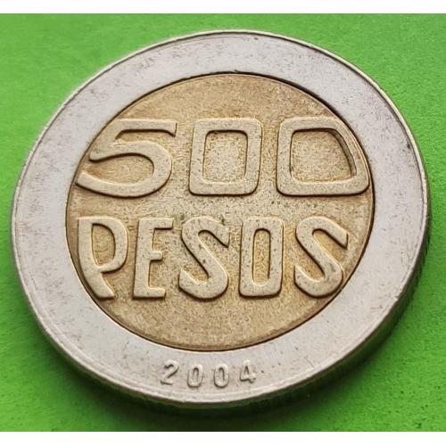 Колумбия 500 песо 2004 г. - хорошее состояние