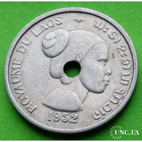 Королевство Лаос 10 центов 1952 г.