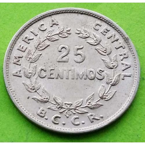 Коста-Рика 25 сентаво 1969 г. (тип монеты 1967-1978 гг.)