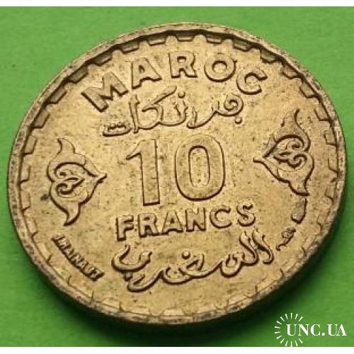 Красивая - Фр. Марокко 10 франков 1371 г.