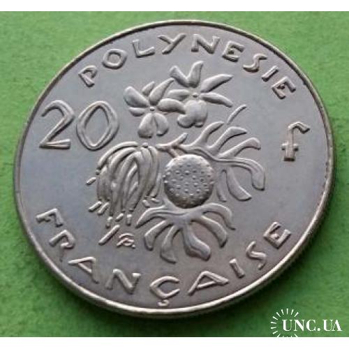 Красивая - Фр. Полинезия 20 франков 2003 г. (с I.E.O.M.)