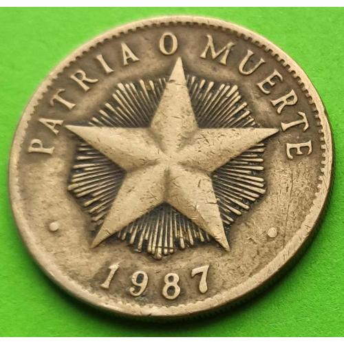Куба 1 песо 1987 г.