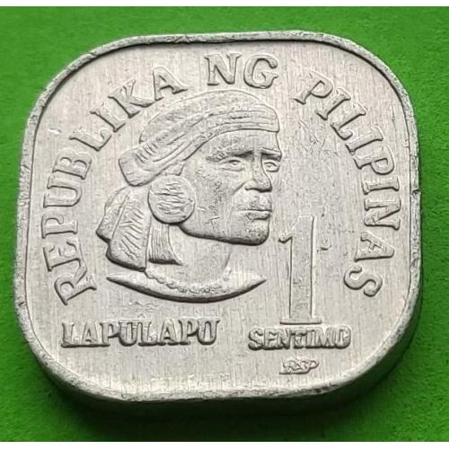 Квадратная - Филиппины 1 сентимо 1982 г. - редкий номинал