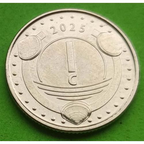 Кюрасао 1 цент 2025 г.