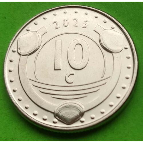 Кюрасао 10 центов 2025 г.