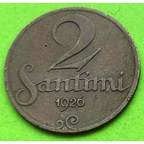 Латвия 2 сантима 1926 г.