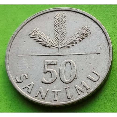 Латвия 50 сантимов 1992 г.