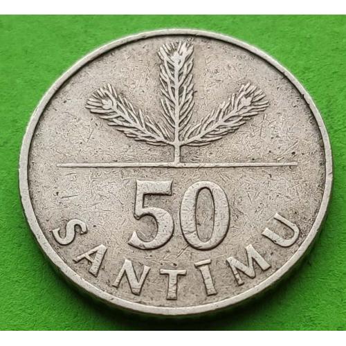 Латвия 50 сантимов 1992 г.