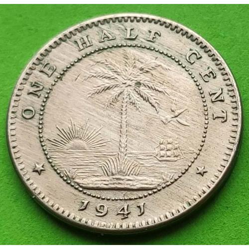 Либерия 1/2 цента 1941 г.