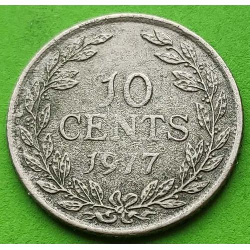 Либерия 10 центов 1977 г.