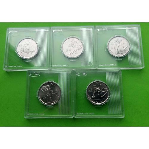 Лимитированная серия в капсулах - пять монет - Канада 25 центов 2007 г. (спорт, Олимпиада)
