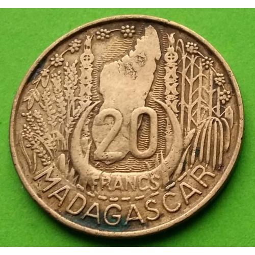 Мадагаскар 20 франков 1953 г.