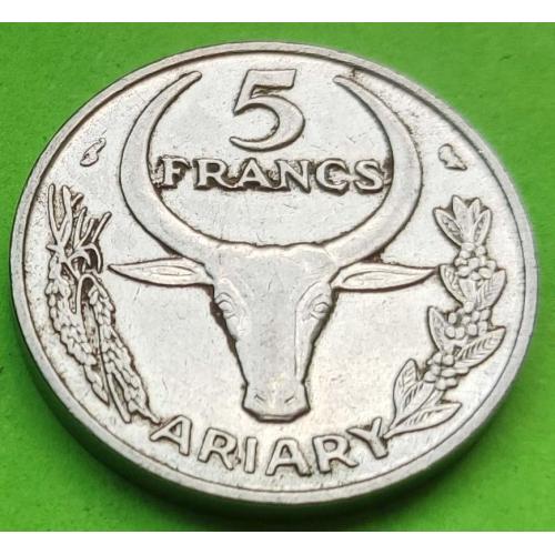 Мадагаскар 5 франков 1972 г.