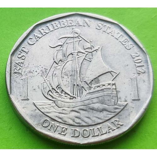 Магнитная - Брит. Вост. Карибы (Восточно-Карибские территории) 1 доллар 2012 г. - корабль