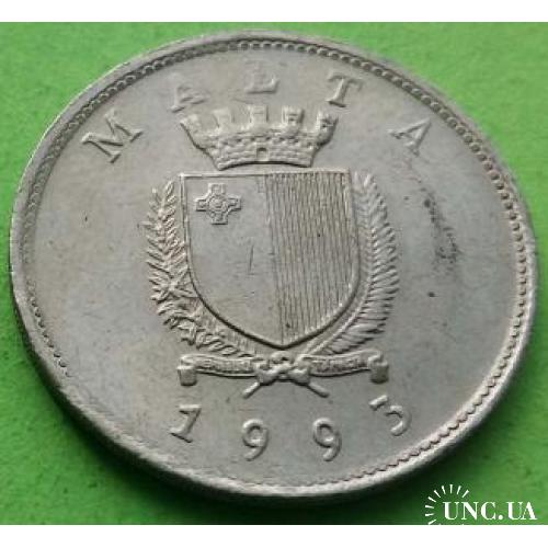 Мальта 25 центов 1993 г.