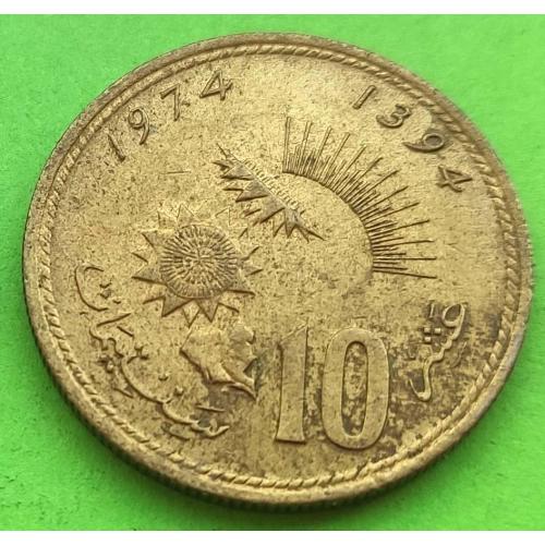 Марокко 10 сантимов 1974 г.