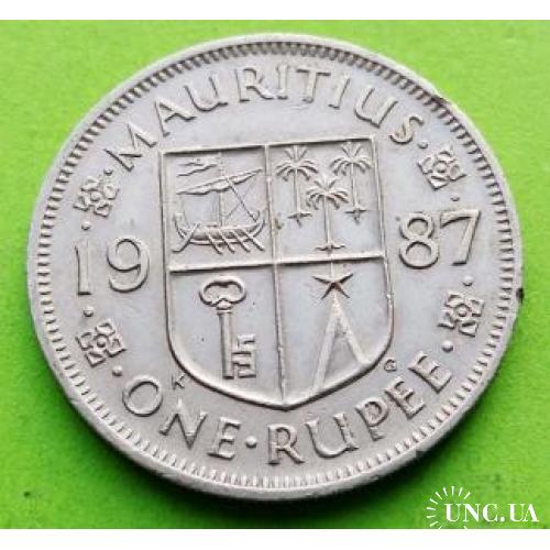Маврикий 1 рупия 1987 г.