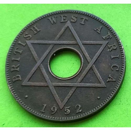 Медная - Британская Западная Африка 1/2 пенни 1952 г.  (Георг VI - не император)