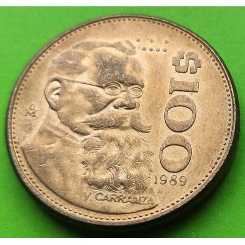 Мексика 100 песо 1989 г. - отличное состояние