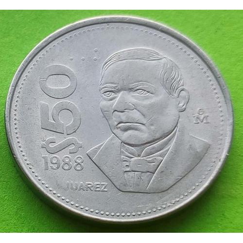 Мексика 50 песо 1988 г. (магнитная)