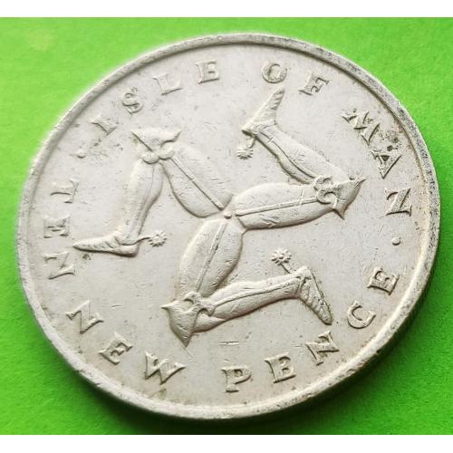 Мэн 10 новых пенсов 1975 г. (без карты острова)