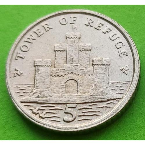 Мэн 5 пенсов 2007 г. (крепость)