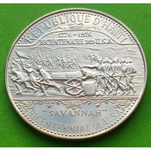 (МИЛ-9) Гаити 25 гурдов 1974 г. (200-летие независимости США) - proof, тираж 600 шт