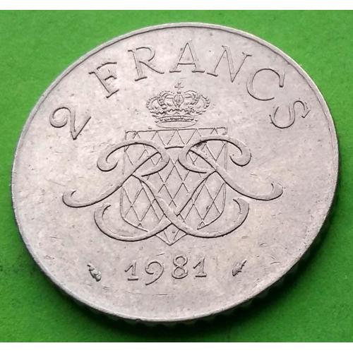 Монако 2 франка 1981 г.