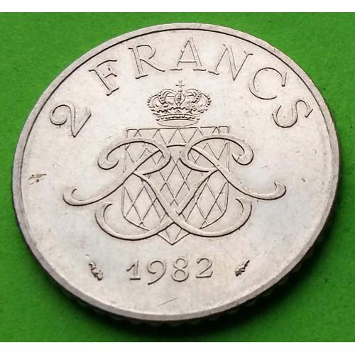 Монако 2 франка 1982 г.