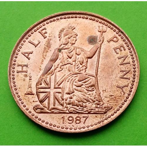 Музейный жетон - Великобритания 1/2 пенни 1987 г.