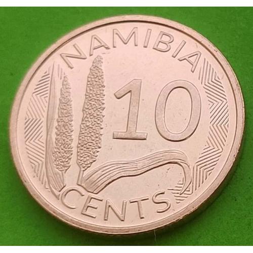 (+++) Намибия 10 центов 2025 г.