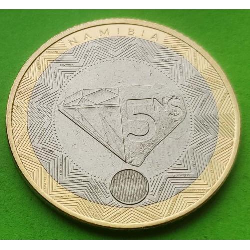 Намибия 5 долларов 2025 г.