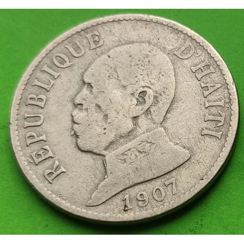 Нечастая - Гаити 20 сантимов 1907 г.