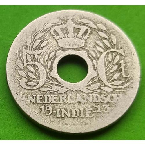 Нид. Индия 5 центов 1913 г.