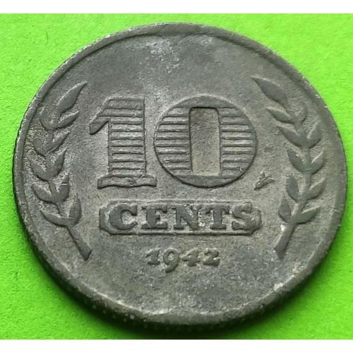 Нидерланды 10 центов 1942 г.