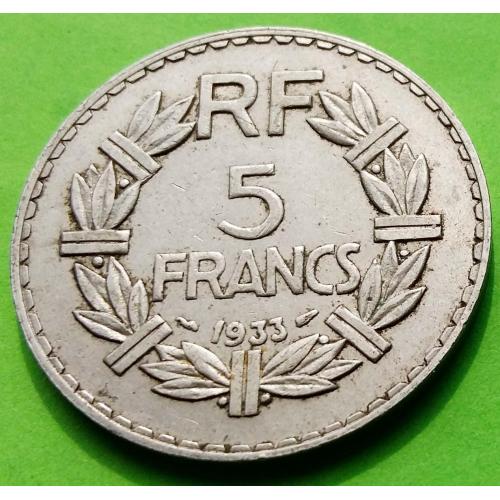 Никель - Франция 5 франков 1933 г.