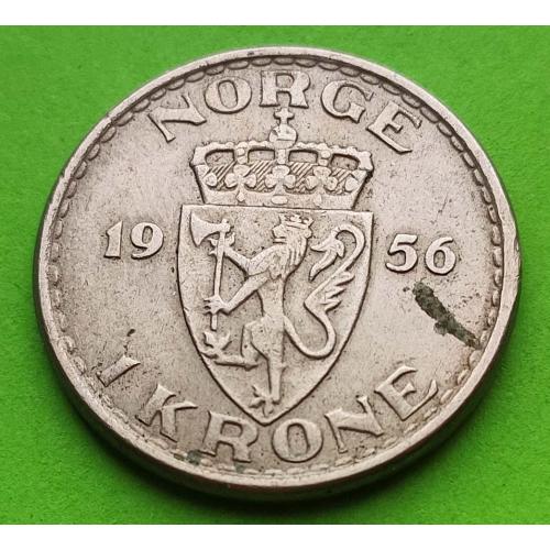 Норвегия 1 крона 1956 г.