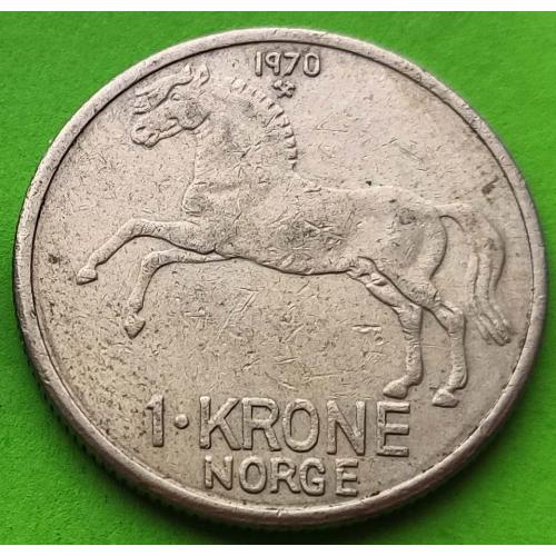 Норвегия 1 крона 1970 г.