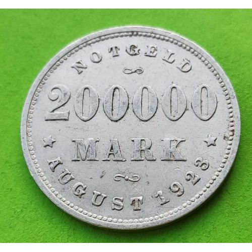 Нотгельд - Германия (Гамбург) 200000 марок 1923 г.