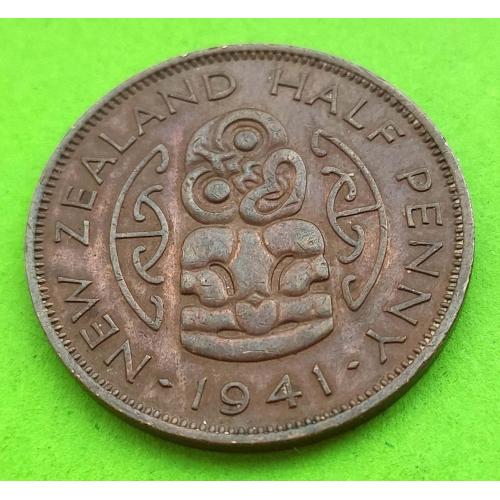 Новая Зеландия 1/2 пенни 1941 г.