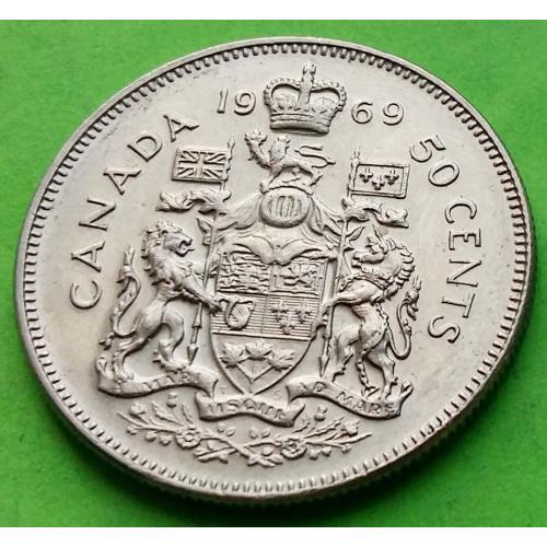Отличное состояние - Канада 50 центов 1969 г. (Елизавета II)