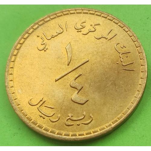 Отличное состояние - Оман 1/4 риала 1980 г.